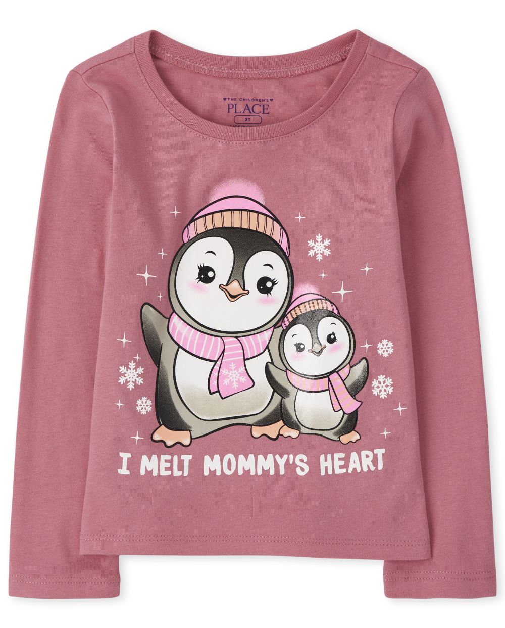 

s Baby And Toddler Penguin Graphic Tee - Pink T-Shirt - The Children's Place
