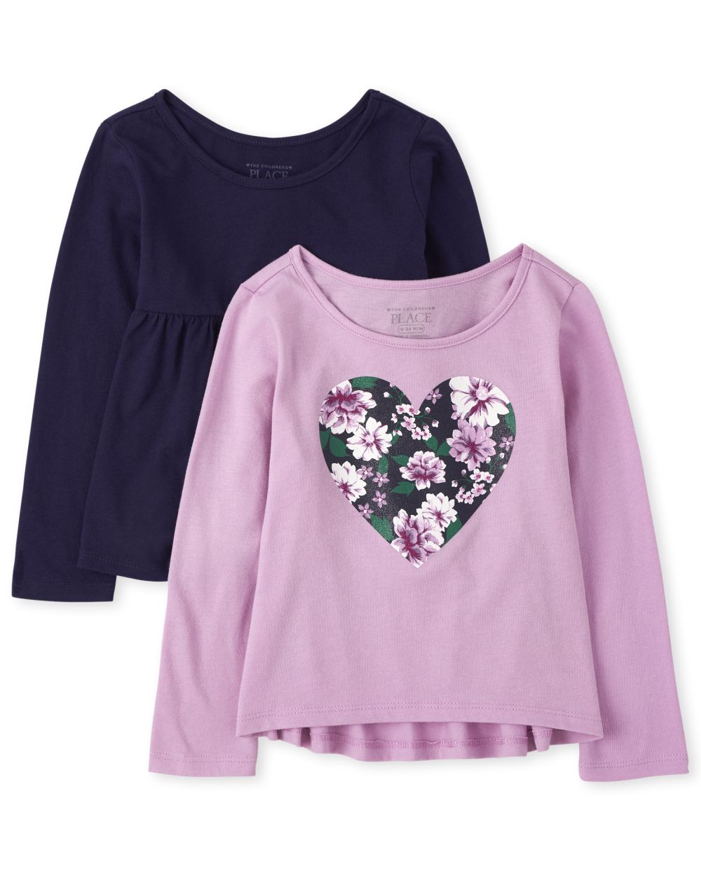 

s Toddler Heart Top 2-Pack - Purple - The Children's Place