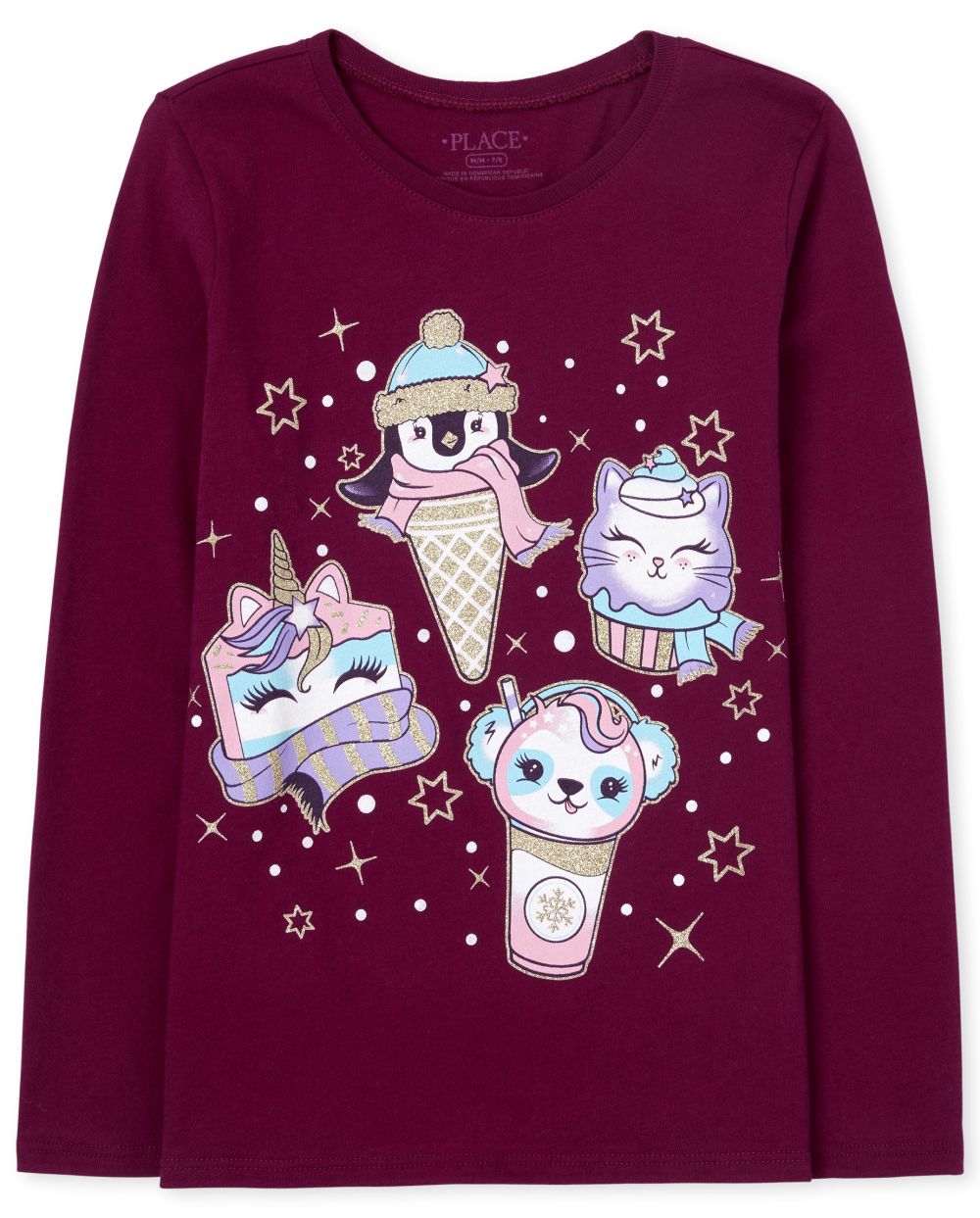 

Girls Magical Food Graphic Tee - Red T-Shirt - The Children's Place