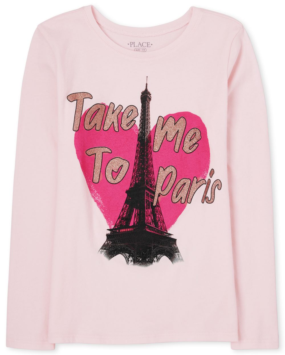 

Girls Paris Graphic Tee - Pink T-Shirt - The Children's Place