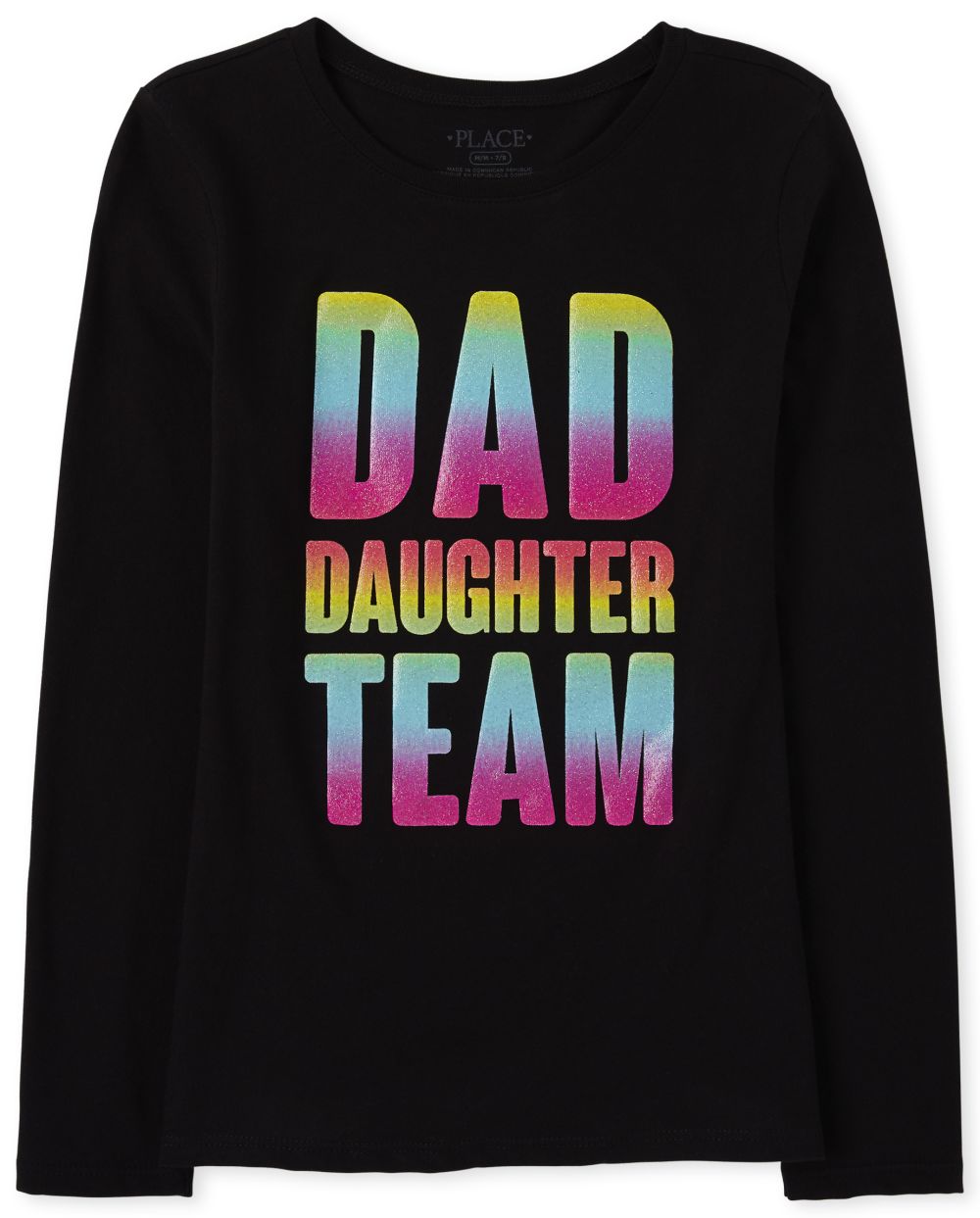 

Girls Dad Daughter Graphic Tee - Black T-Shirt - The Children's Place