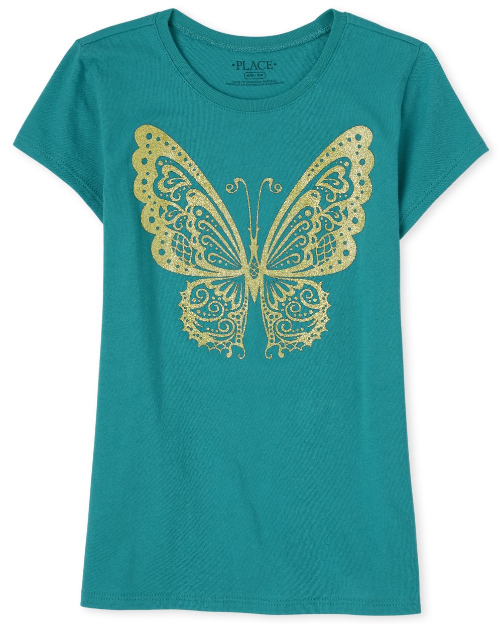 

s Butterfly Graphic Tee - Green T-Shirt - The Children's Place