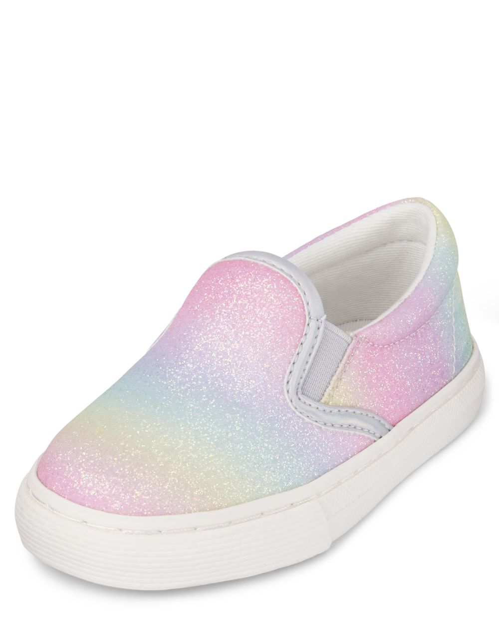 

Baby Girls Toddler Glitter Rainbow Ombre Slip On Sneakers - Multi - The Children's Place