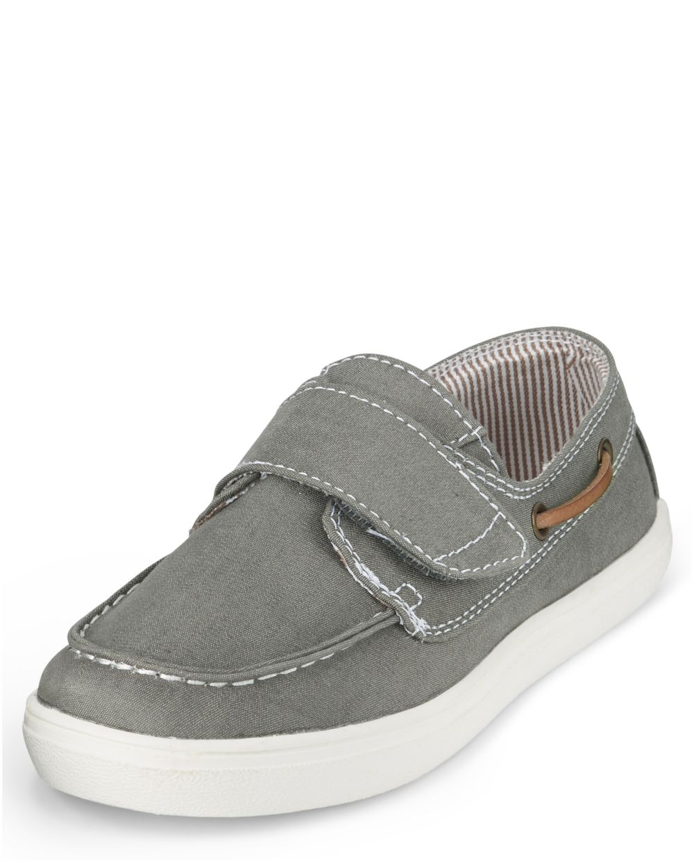 

Boys Boys Chambray Boat Shoes - Gray - The Children's Place