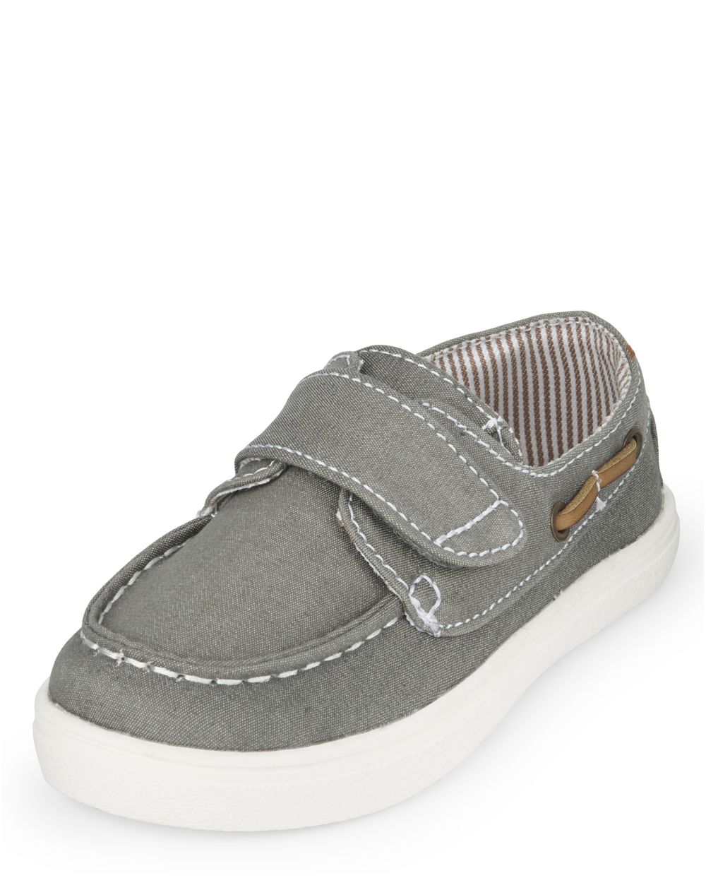 

Baby Boys Toddler Boys Chambray Boat Shoes - Gray - The Children's Place