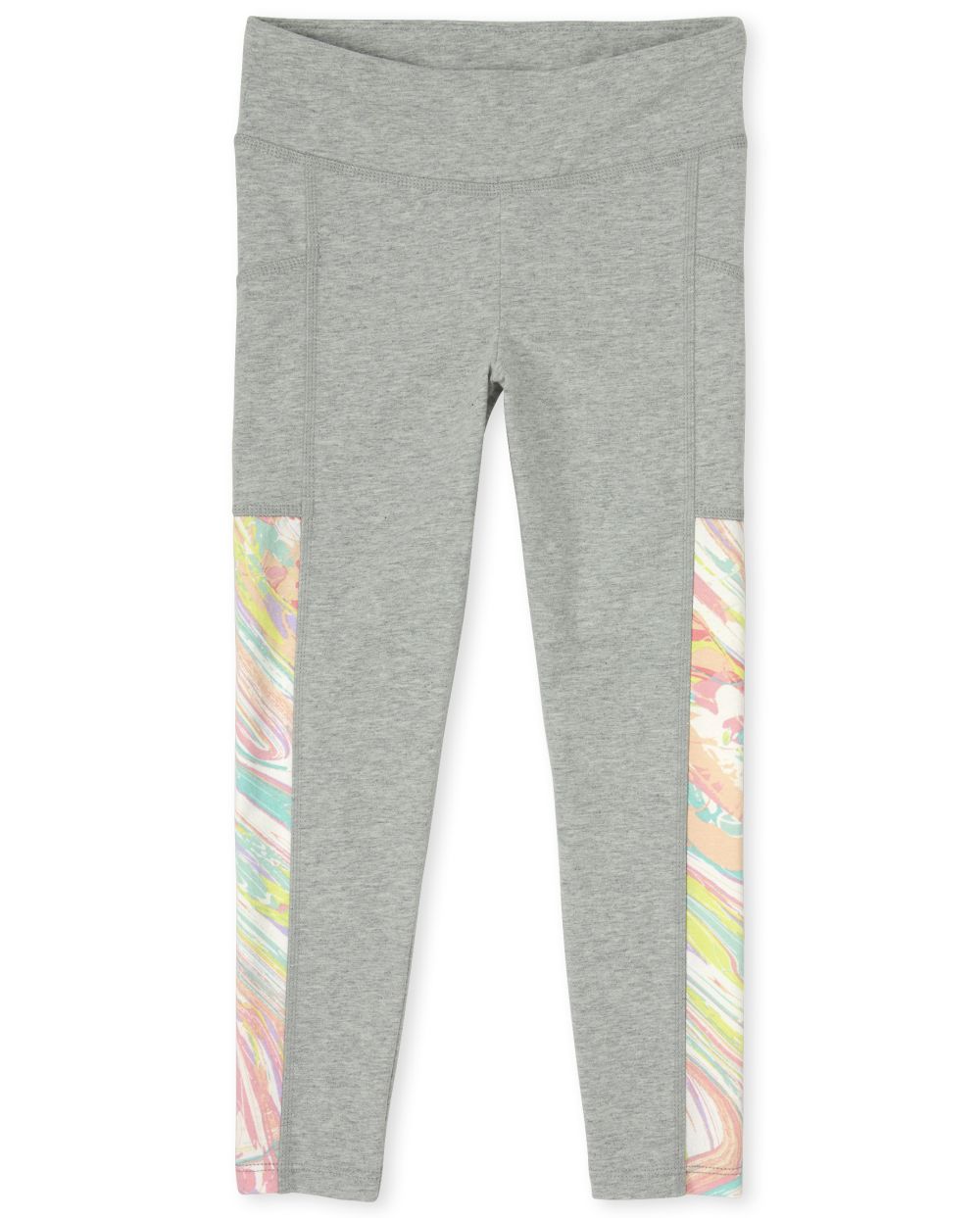 

Girls Side Stripe Pocket Hi-Rise Leggings - Gray - The Children's Place