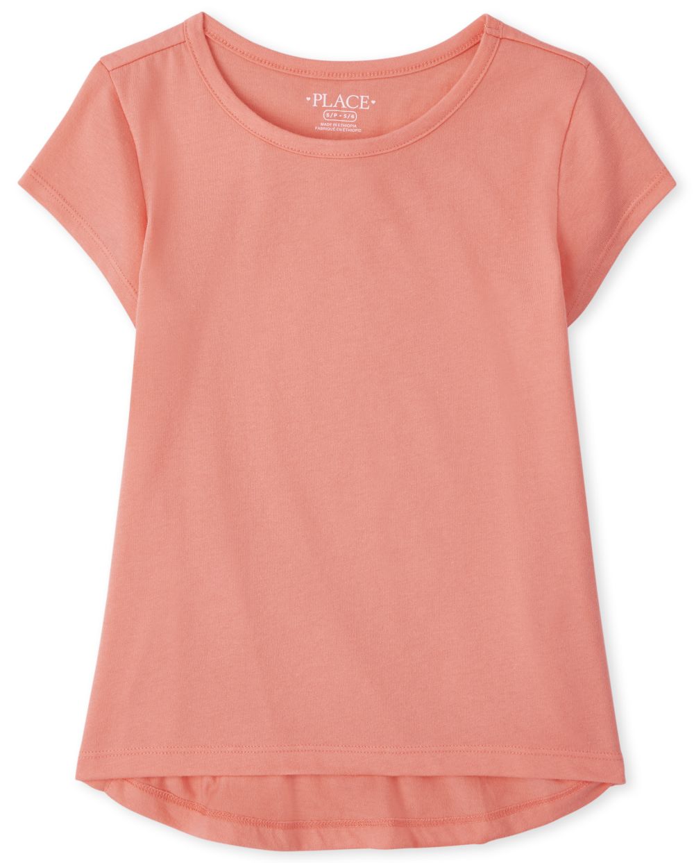 

Girls High Low Basic Layering Tee - Orange T-Shirt - The Children's Place