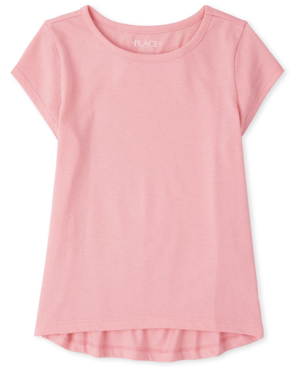 

Girls High Low Basic Layering Tee - Pink T-Shirt - The Children's Place