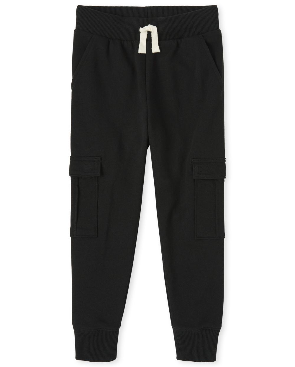 

Boys Boys French Terry Cargo Jogger Pants - Black - The Children's Place