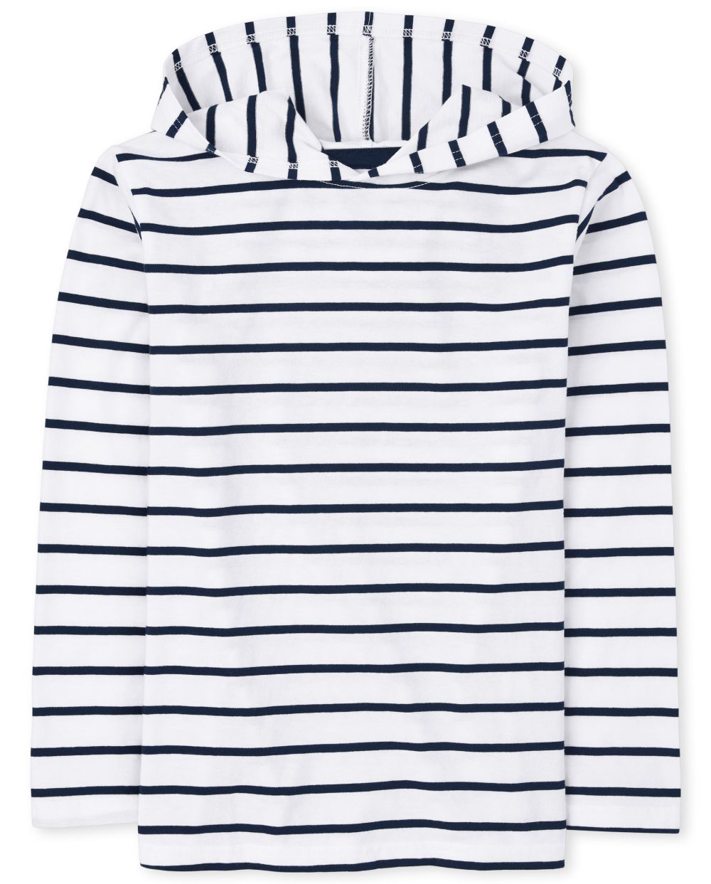 

Boys Boys Striped Hoodie Top - Blue - The Children's Place