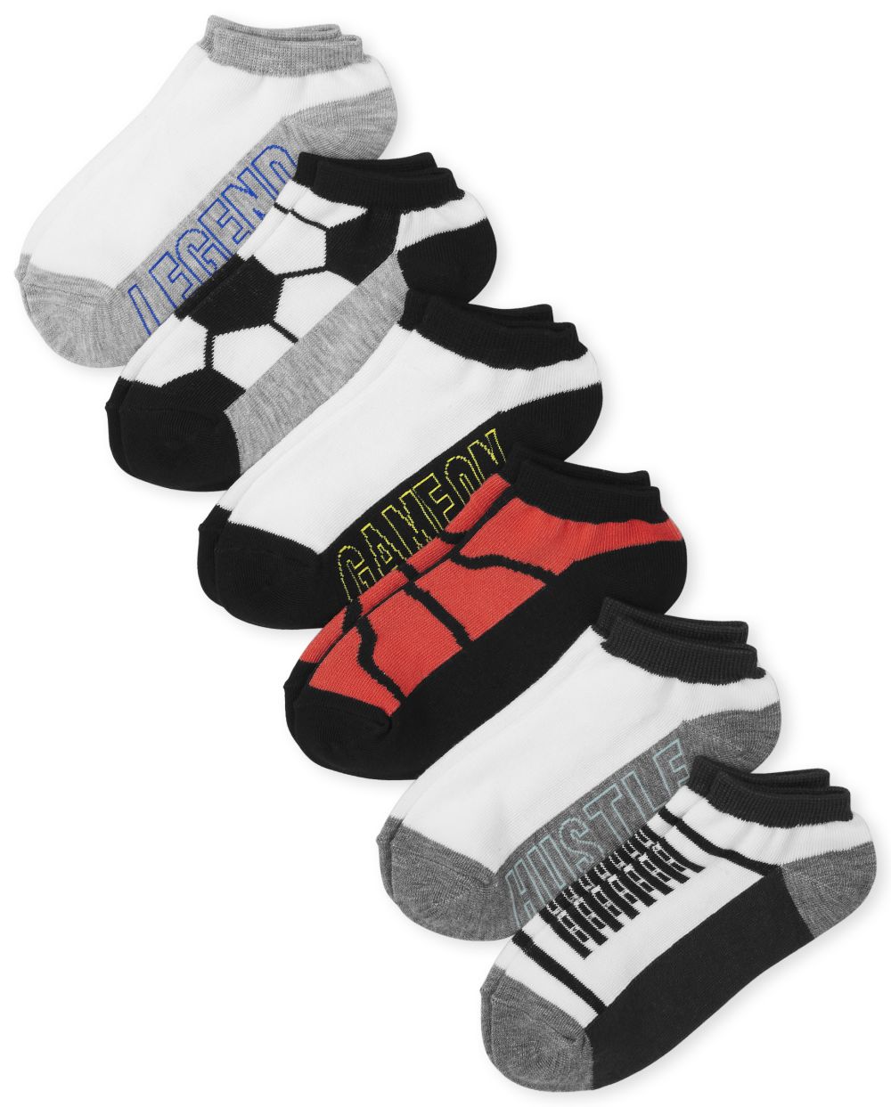 

Boys Boys Sport Ankle Socks 6-Pack - Multi - The Children's Place