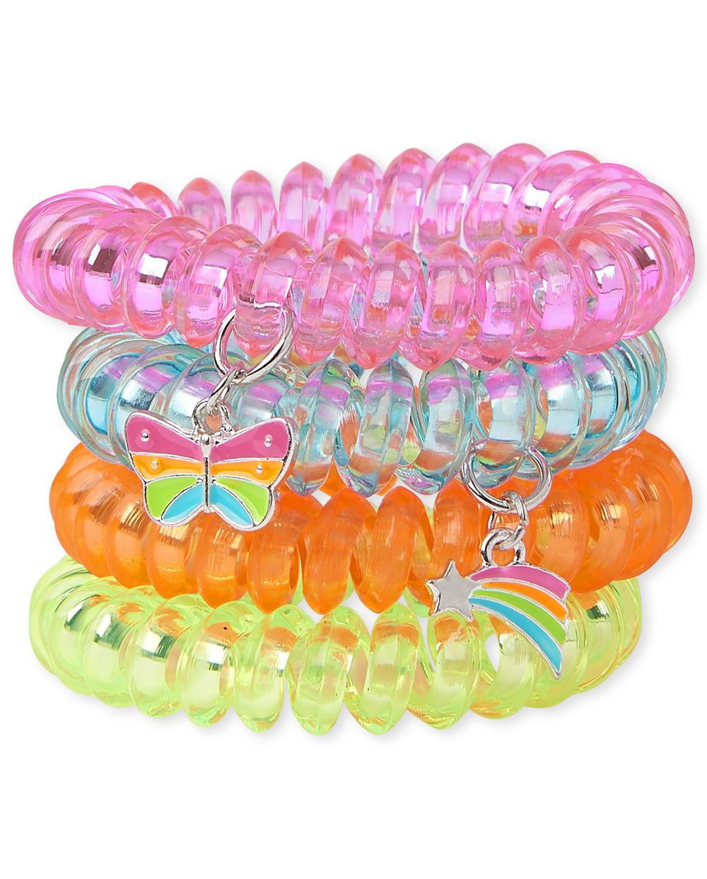 

Girls Butterfly Coil Bracelet 4-Pack - Multi - The Children's Place