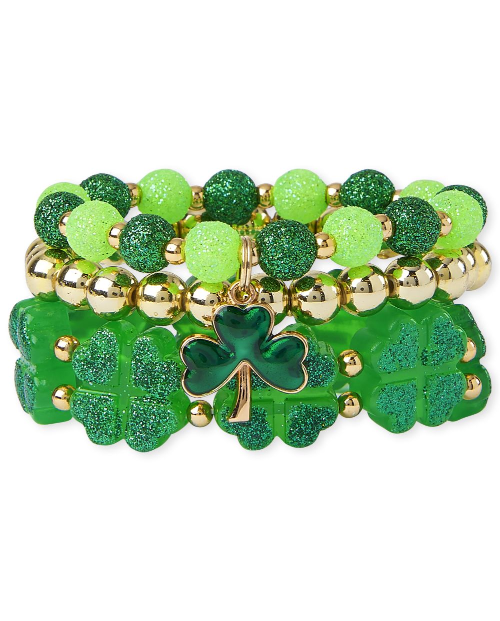 

Girls St. Patrick's Day Beaded Bracelet 3-Pack - Multi - The Children's Place