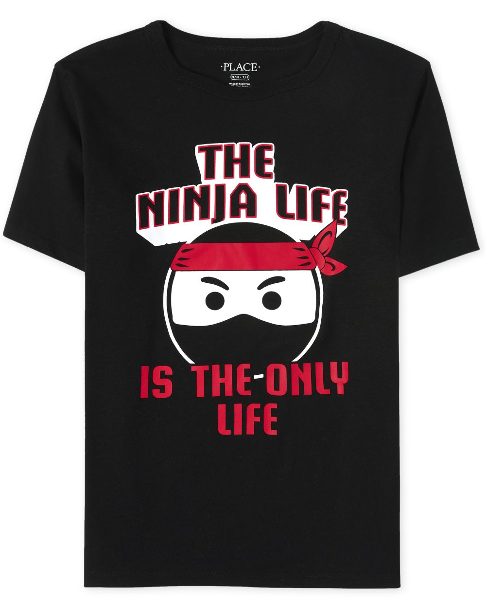 

s Boys Ninja Life Graphic Tee - Black T-Shirt - The Children's Place