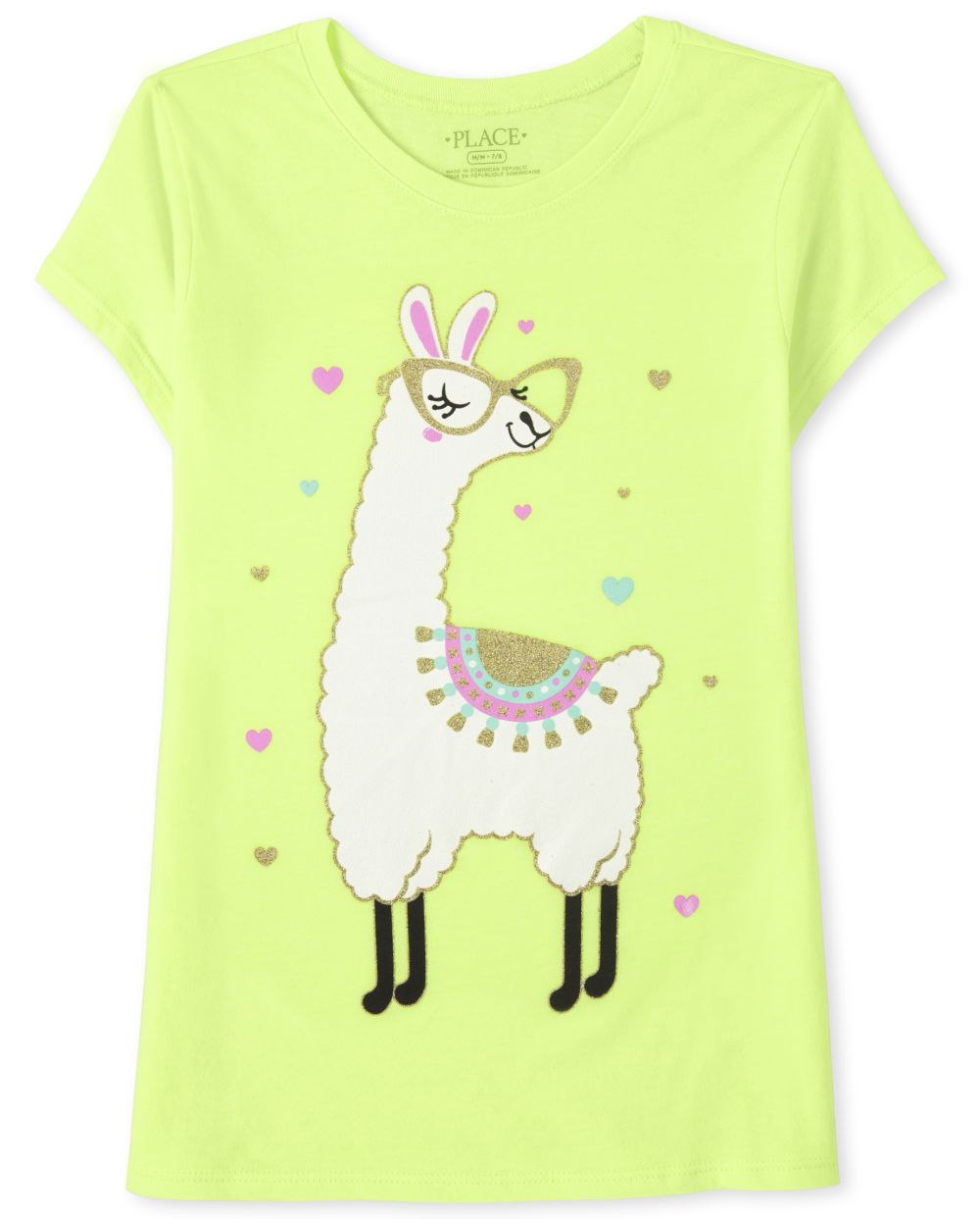 

s Llama Graphic Tee - Green T-Shirt - The Children's Place