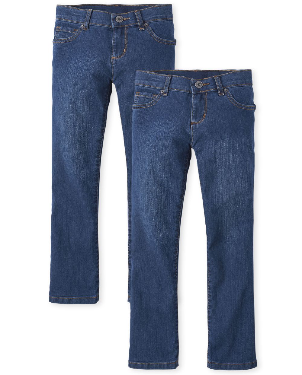 

s Basic Bootcut Jeans 2-Pack - Denim - The Children's Place
