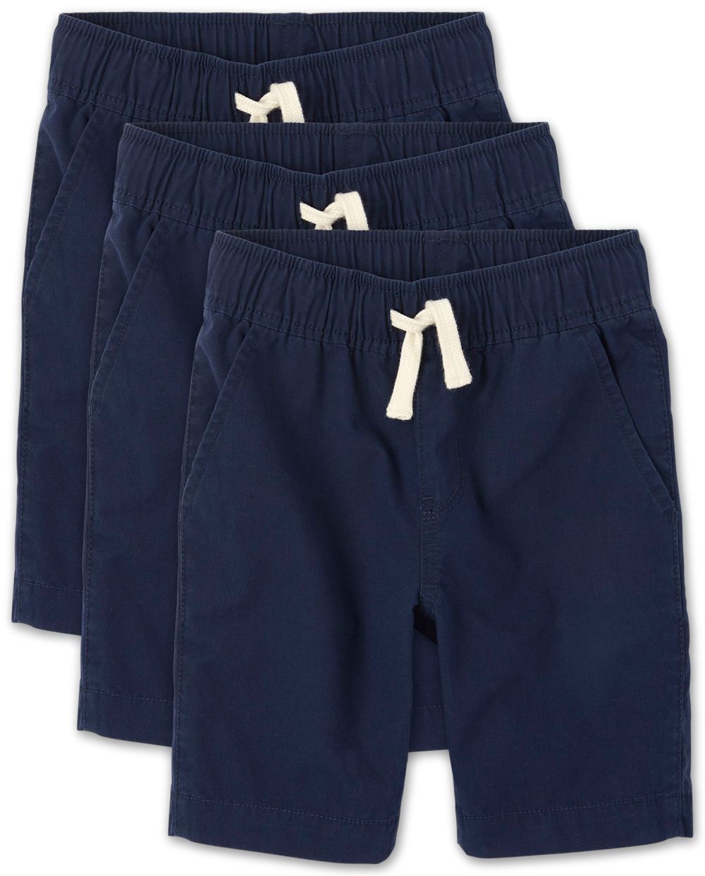 

Boys Boys Uniform Pull On Jogger Shorts 2-Pack - Blue - The Children's Place