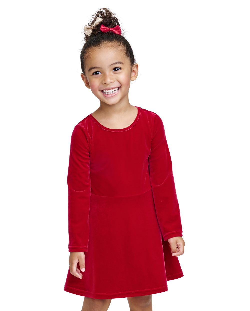 Toddler Baby Cutout Above the Knee Long Sleeves Dress