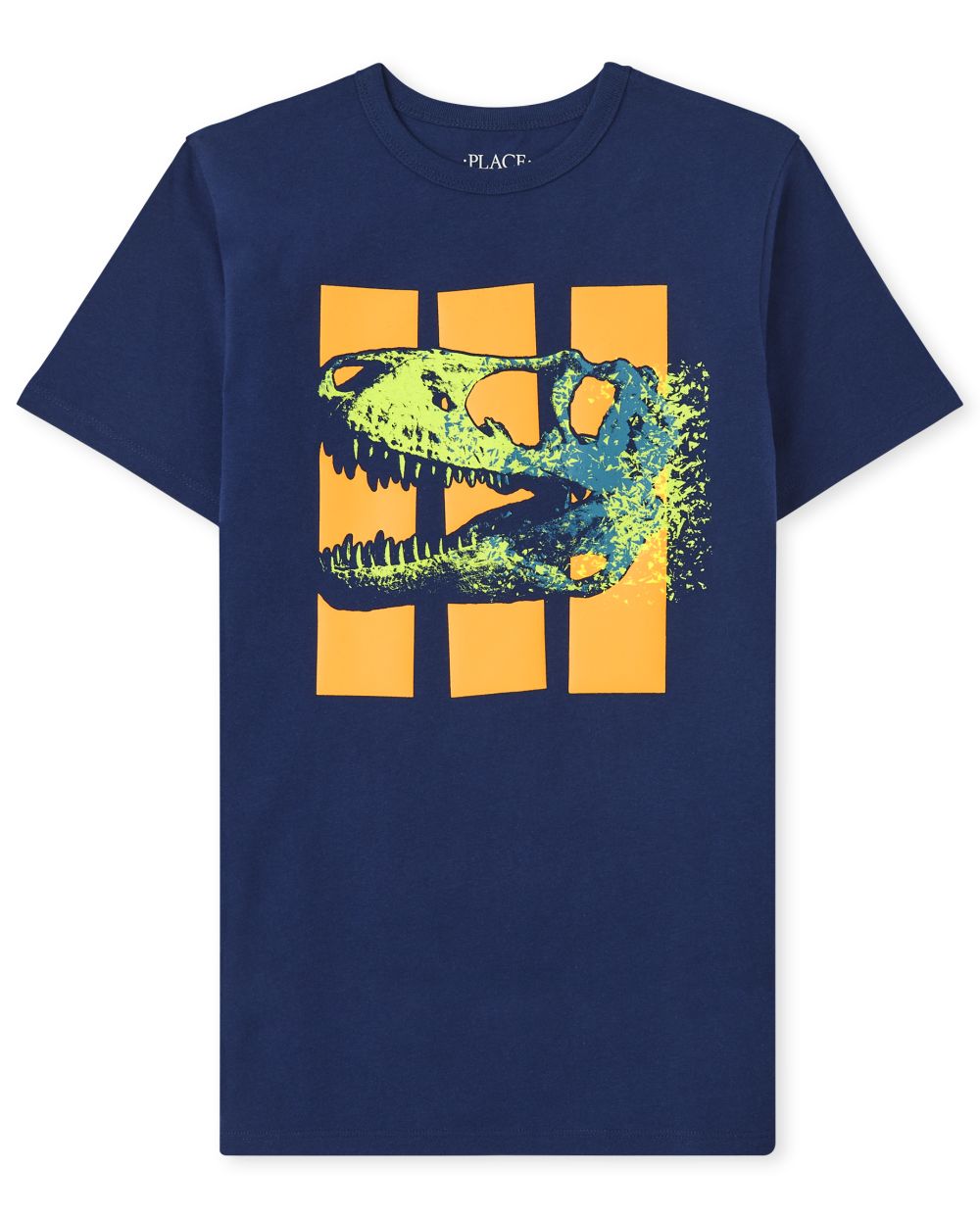The Children's Place Boys Dino Graphic Tee - Blue - M (7/8)