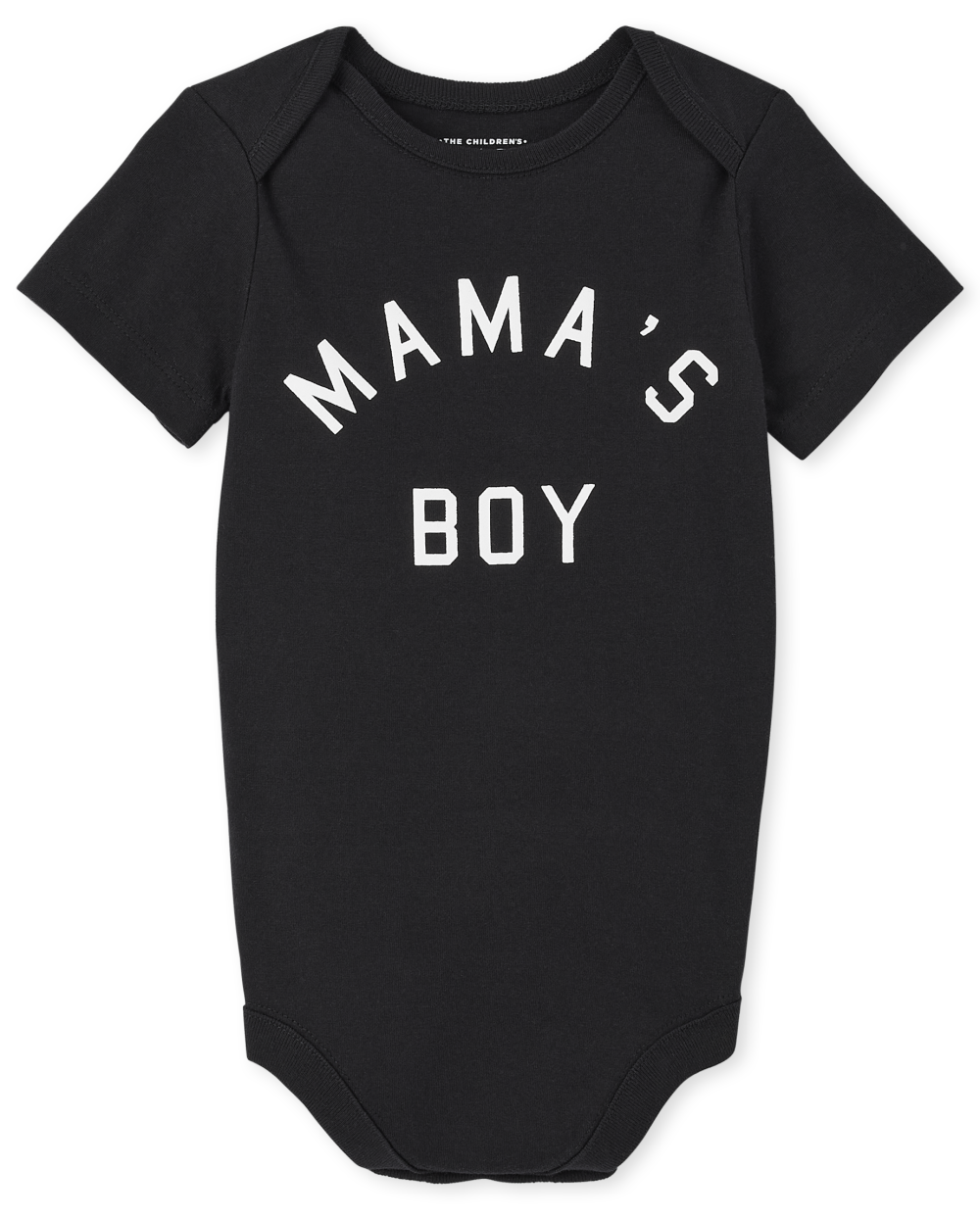 The Children's Place Baby Boys Matching Family Mama's Boy Graphic Bodysuit | Size 18-24 M | Black | 100% Cotton