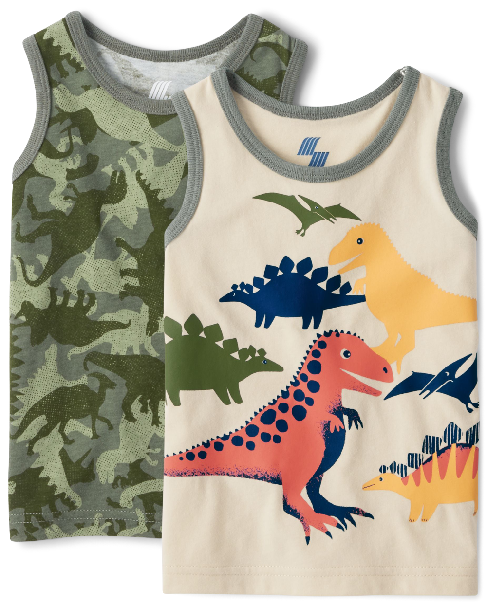 The Children’s Place Baby And Toddler Boys Dino Tank Top 2-Pack | Size 5T | Cotton/Polyester The Children’s Place Baby And Toddler Boys Dino Tank Top 2-Pack | Size 5T | Cotton/Polyester