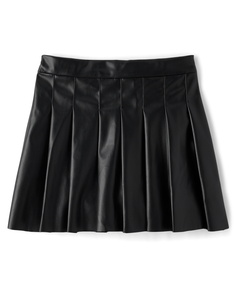 The Children’s Place Girls Pleated Faux Leather Skirt | Size Medium (7/8) | Black | 100% Faux Leather The Children’s Place Girls Pleated Faux Leather Skirt | Size Medium (7/8) | Black | 100% Faux Leather