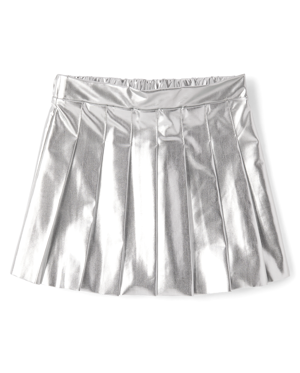 The Children’s Place Girls Metallic Pleated Skirt | Size Medium (7/8) | Polyester/Spandex