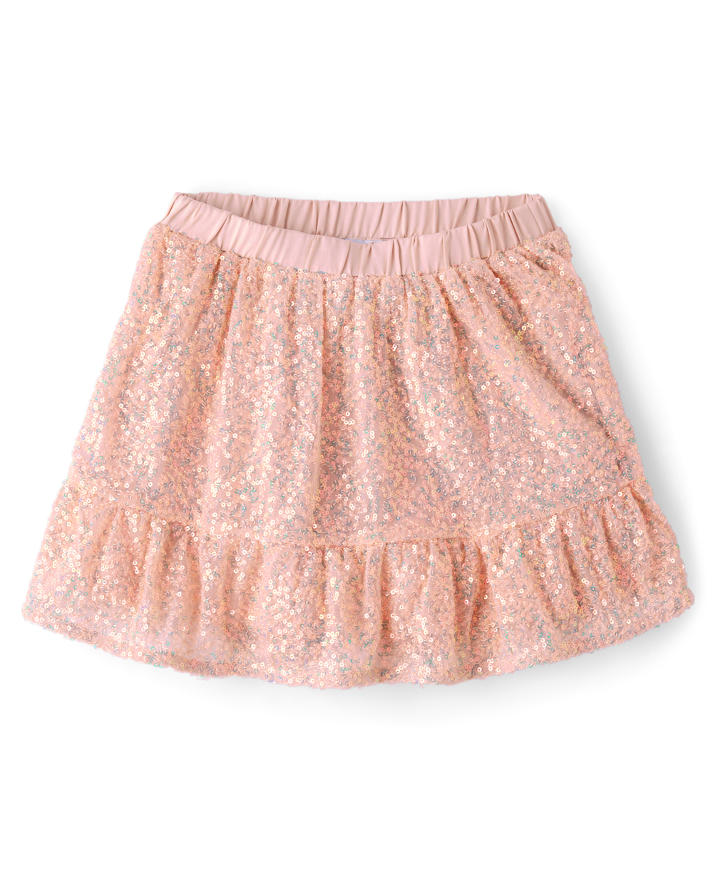 The Children’s Place Girls Sequin Tiered Skirt | Size Large (10/12) | Pink The Children’s Place Girls Sequin Tiered Skirt | Size Large (10/12) | Pink