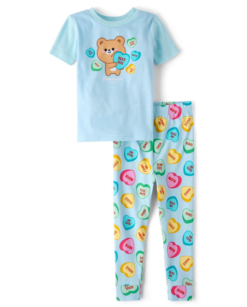 The Children's Place Baby And Toddler Sweethearts® Bear Snug Fit Cotton Pajamas | Size 12-18 M | 100% Cotton