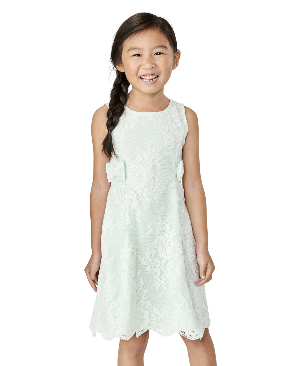 Gymboree | Girls | Lace Dress in Green | Size 18-24 M | 100% Cotton Poplin