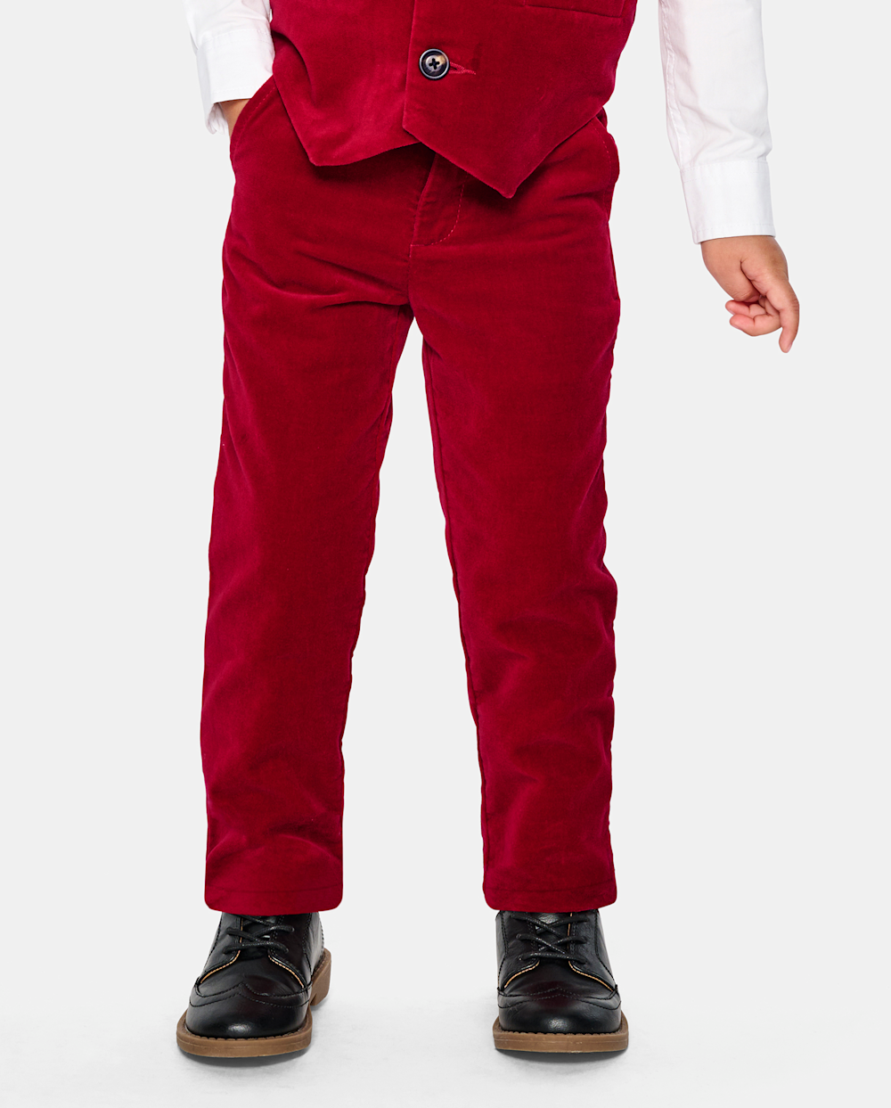 Gymboree | Boys | Velvet Dress Pants – All Dressed Up in Red | Size 3T | 100% Cotton