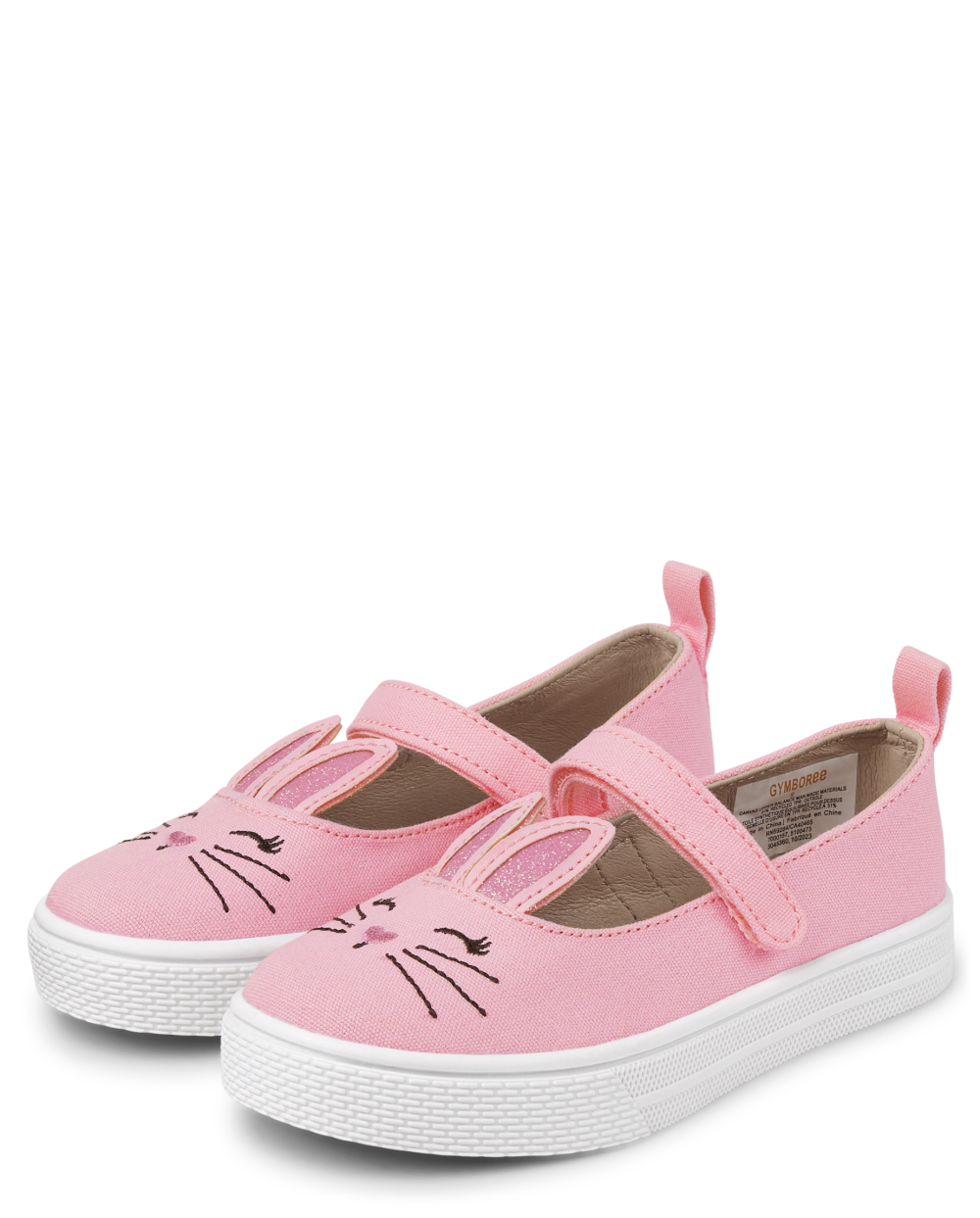 Gymboree | Girls | Bunny Mary Jane Shoes - Garden Party in Pink | Size Youth 3 | 100% Faux Patent Leather