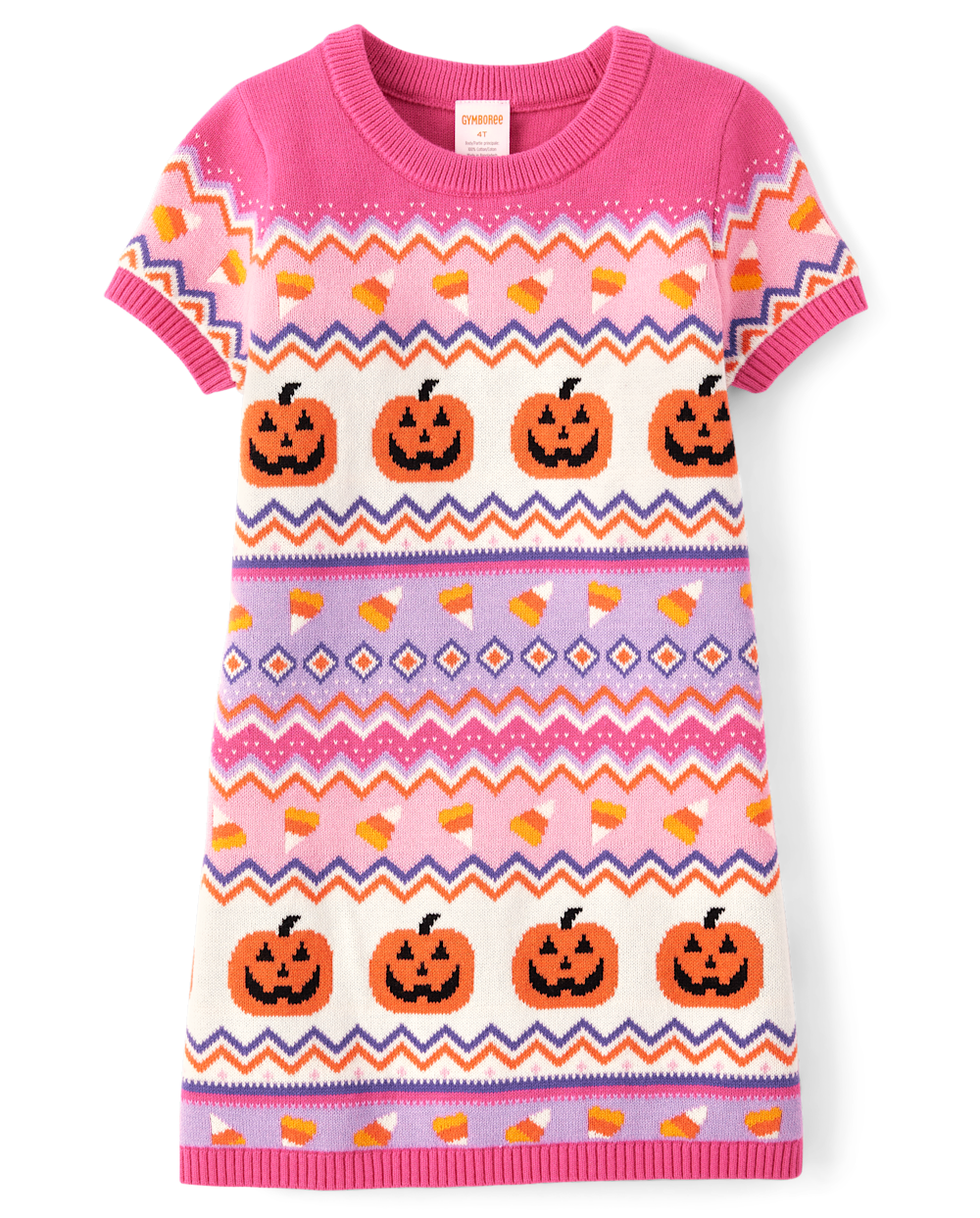 Gymboree | Girls | Halloween Fairisle Sweater Dress – Halloween in Pink | Size 7 | 100% Combed Cotton Gymboree | Girls | Halloween Fairisle Sweater Dress – Halloween in Pink | Size 7 | 100% Combed Cotton