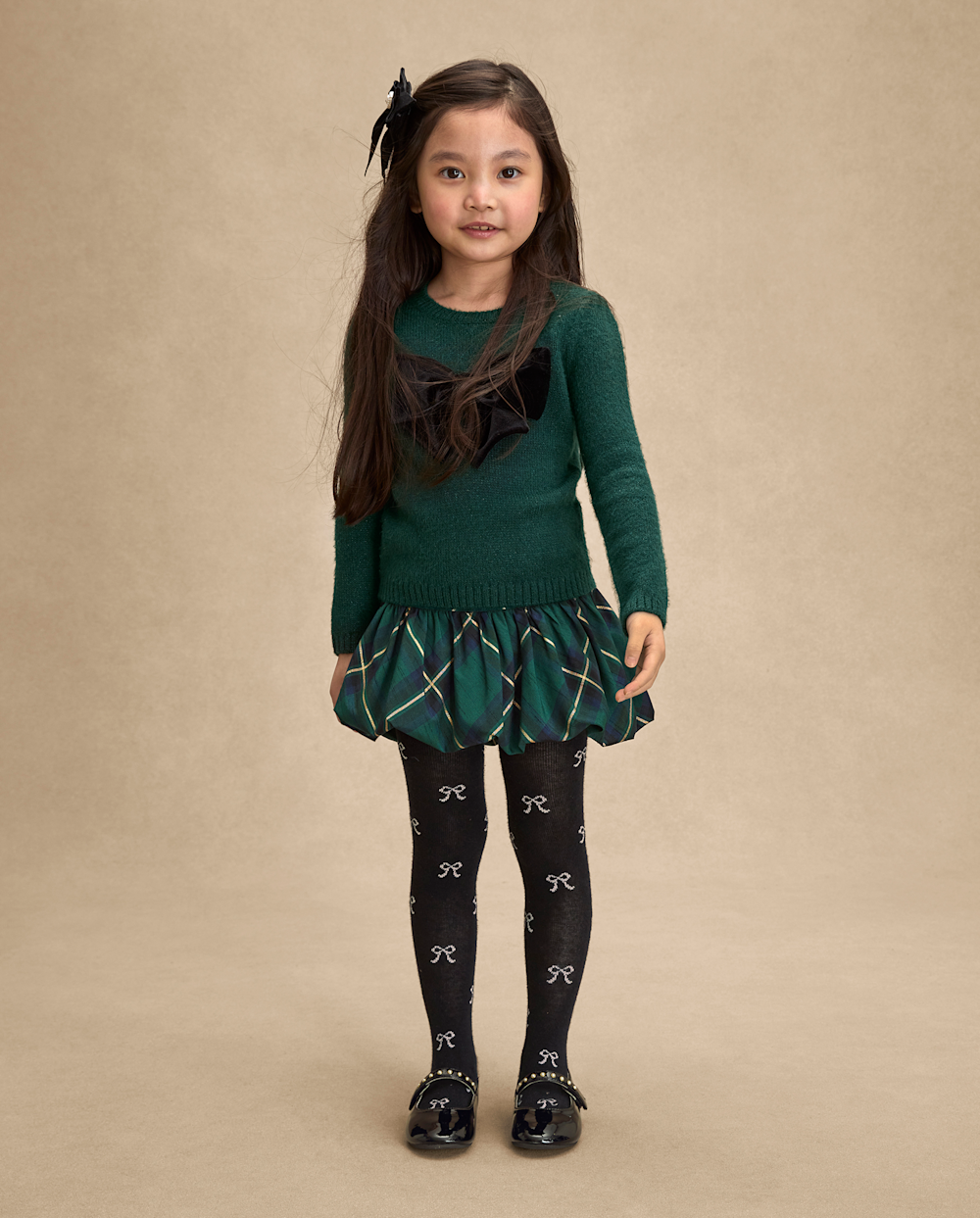 Gymboree | Girls | Plaid Bubble Skort - Royal Christmas in Green | Size 4T | 100% Polyester