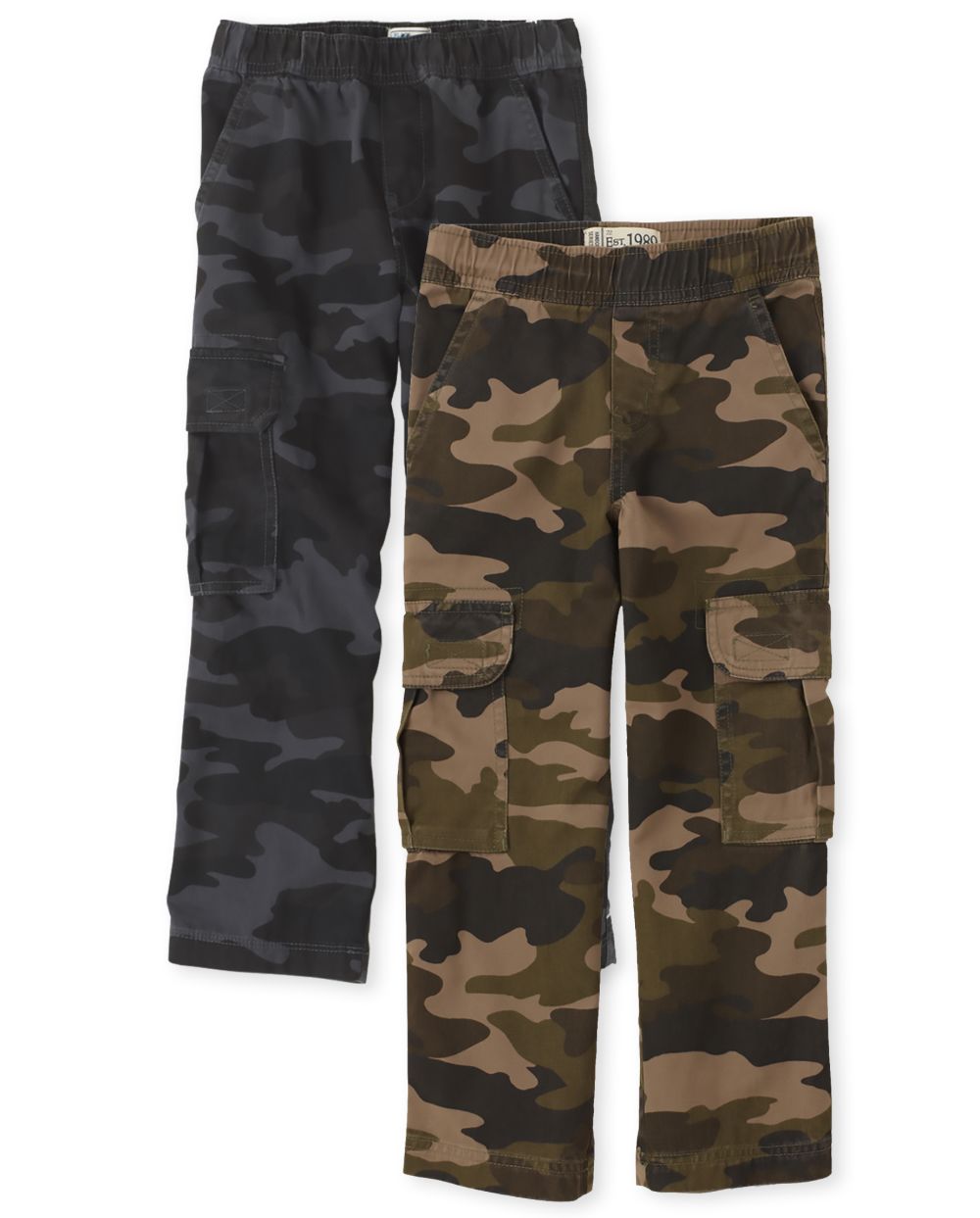 The Childrens Place Boys Uniform Pull On Cargo Pants 2-Pack | Size 4