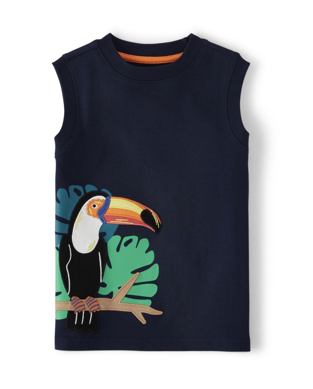 Camiseta sin mangas con aplique de tucán para niño - Summer Safari