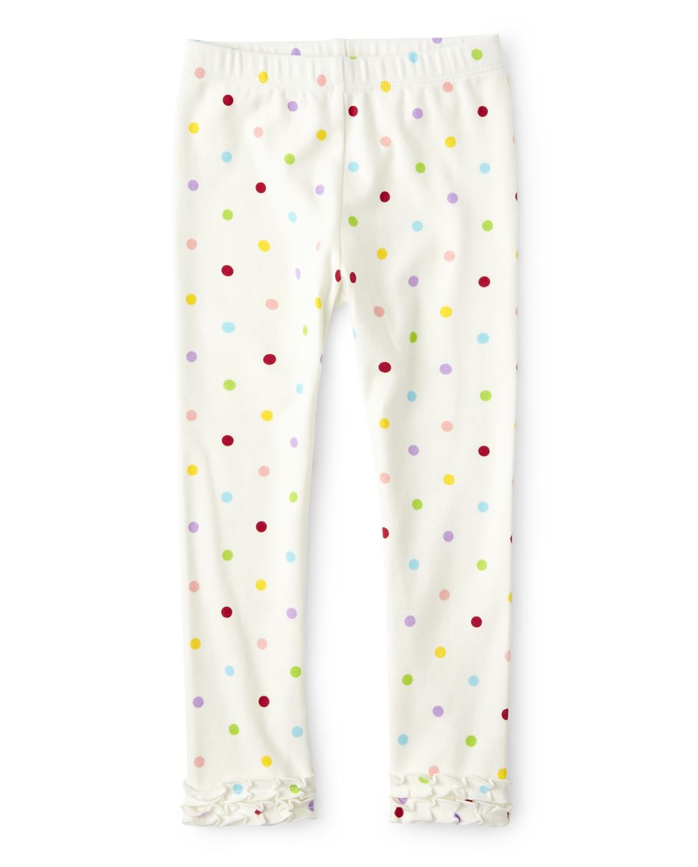 Leggings con volantes de lunares para niñas - Birthday Boutique
