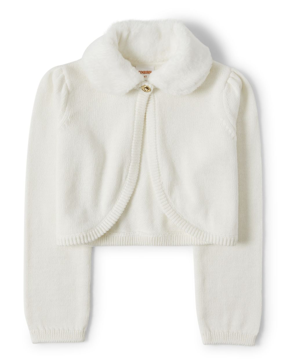 Cárdigan recortado de piel sintética para niñas - Picture Perfect