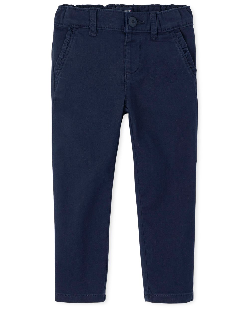 Toddler Girls Uniform Woven Skinny Chino Pants