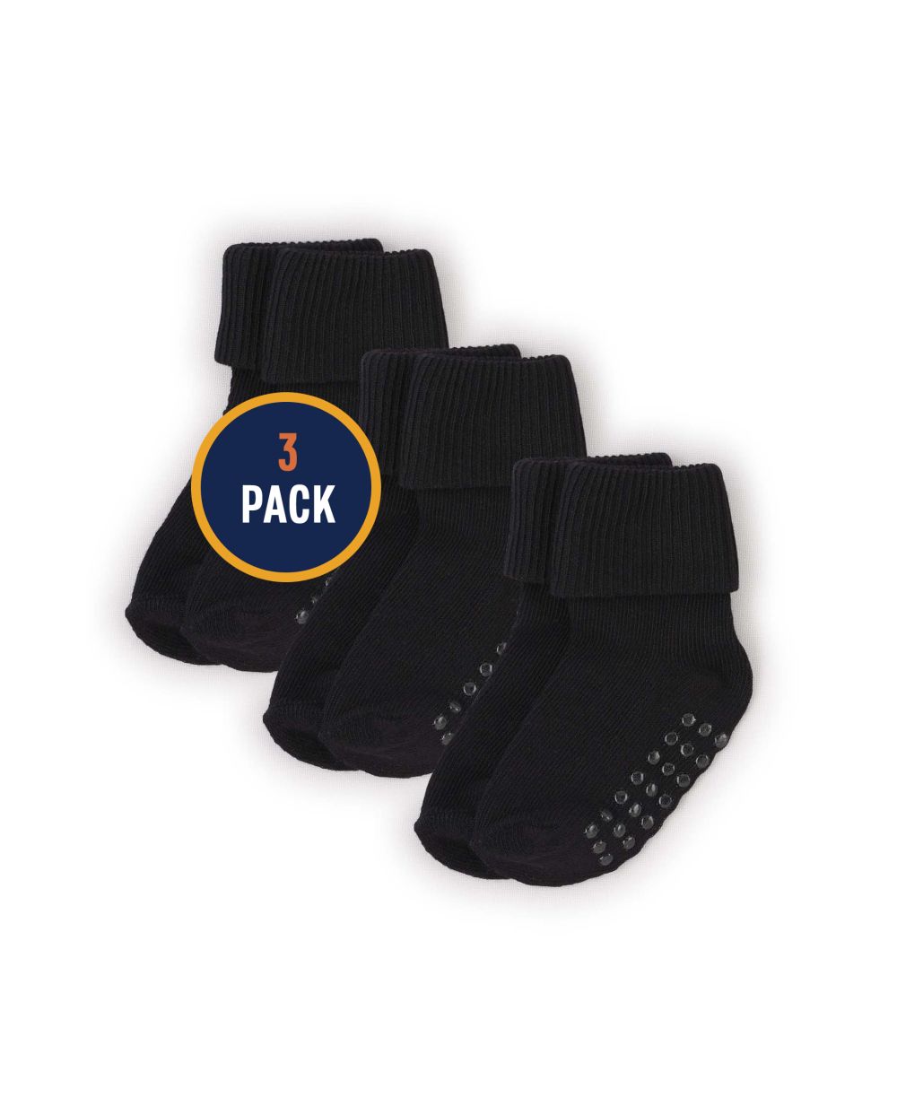 Unisex Baby And Toddler Triple Roll Socks 3Pack