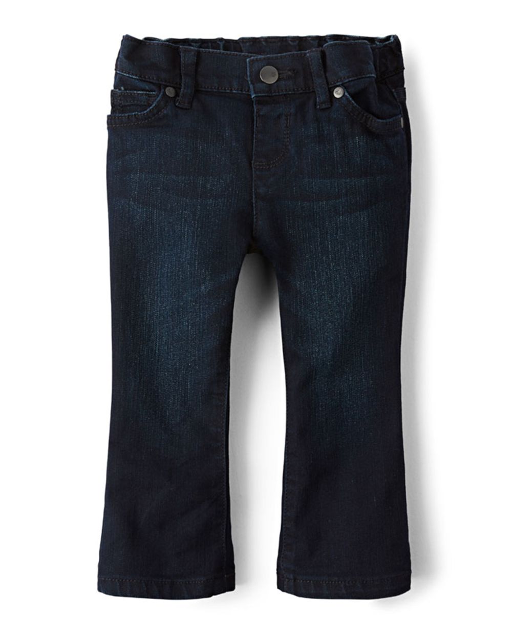 Baby And Toddler Girls Basic Bootcut Jeans Dark Indigo Wash