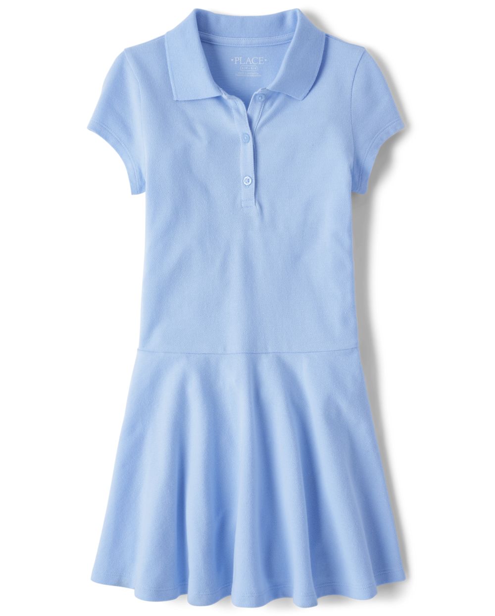 Girls Uniform Short Sleeve Pique Polo Dress