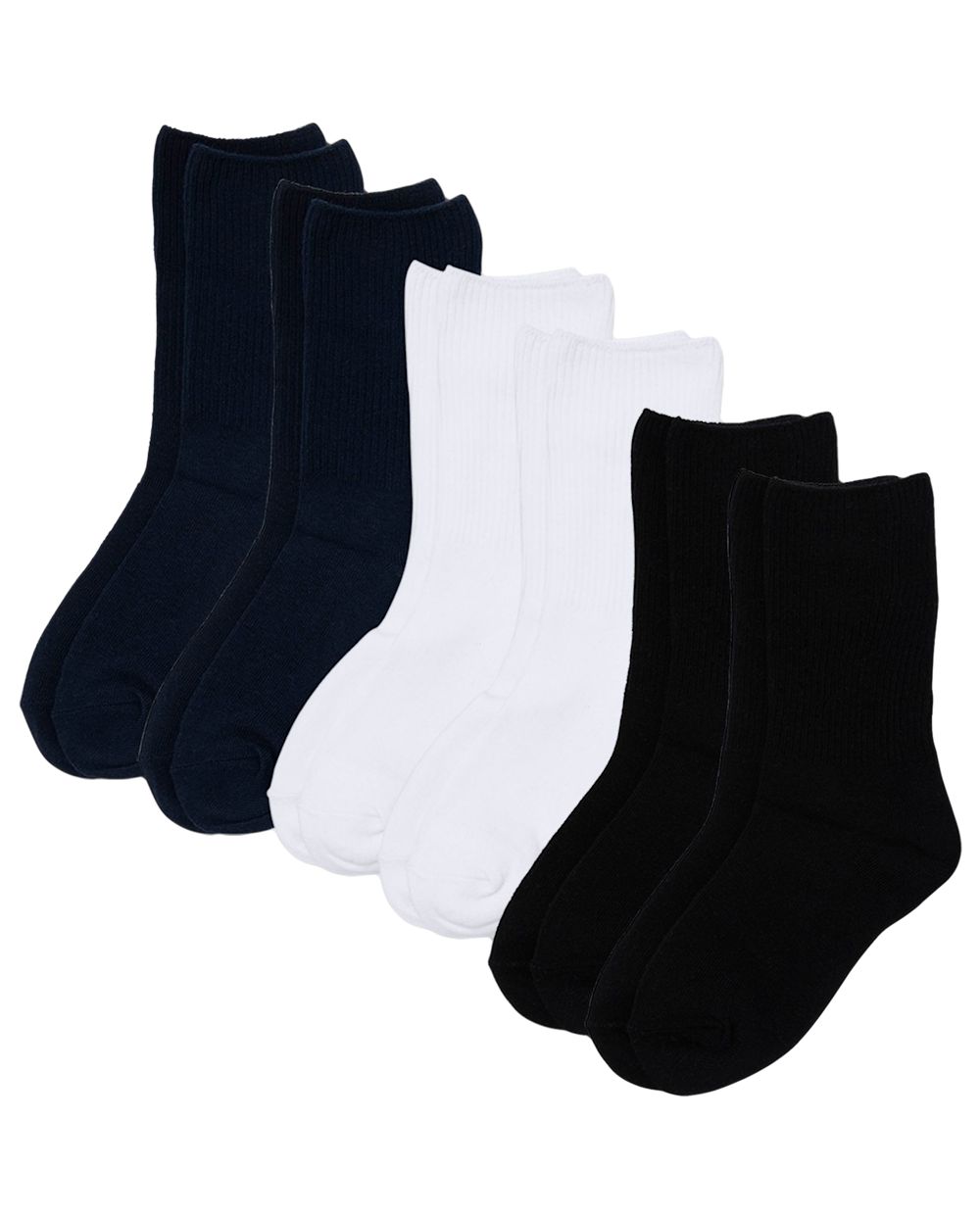 Boys Crew Socks 6Pack