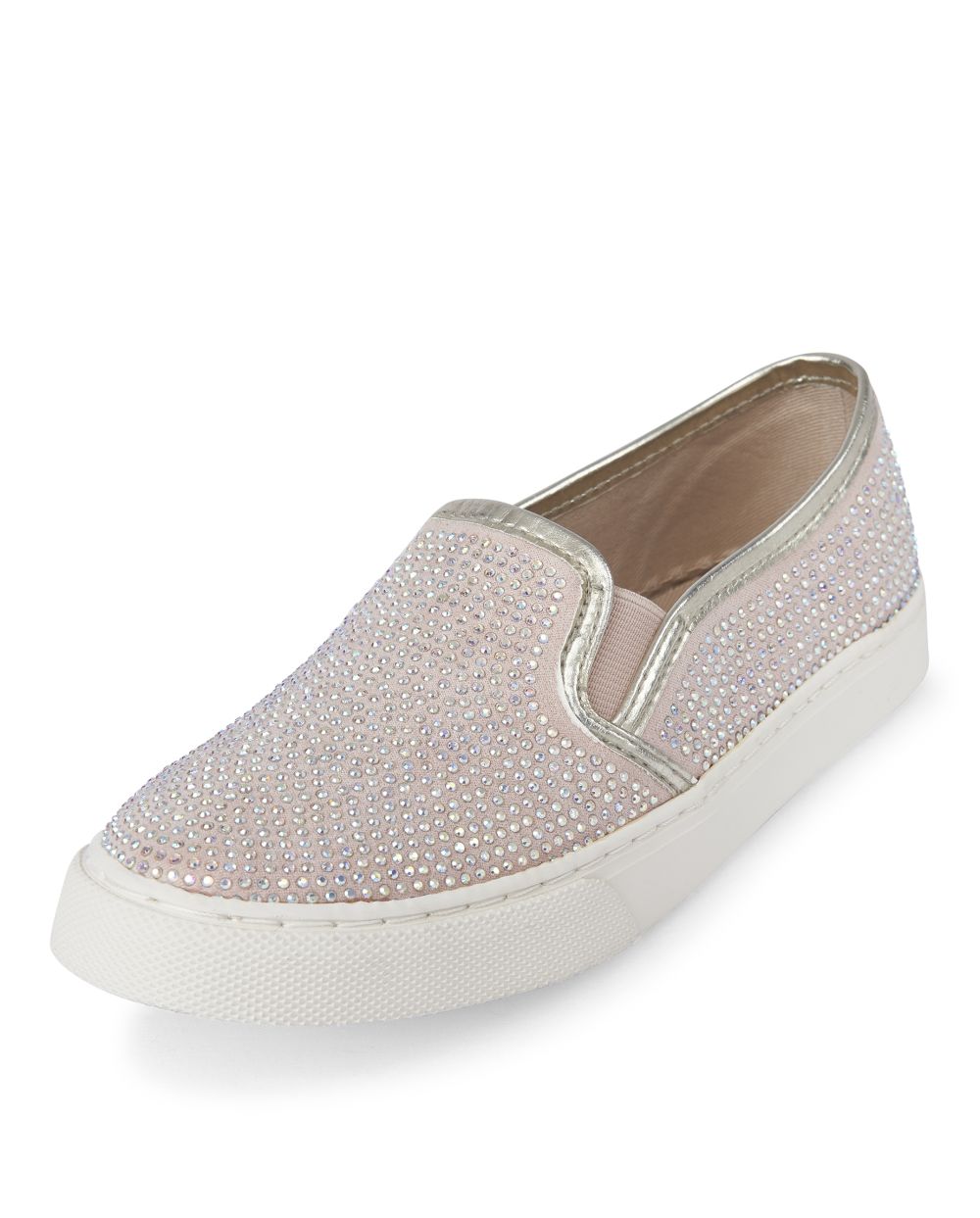 bedazzled slip on shoes