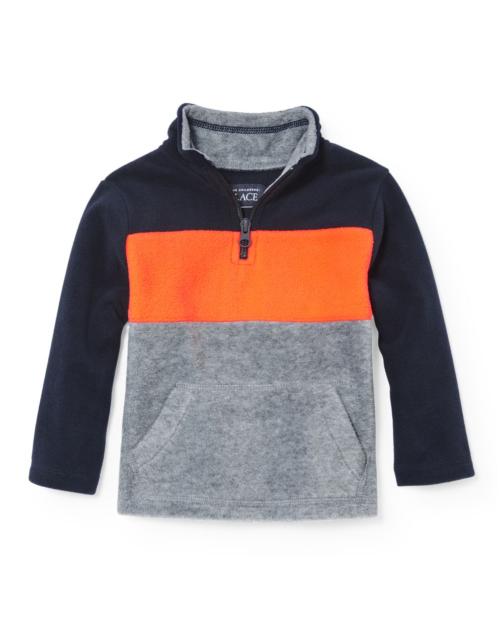 Toddler Boys Long Sleeve Neon Colorblock Glacier Fleece Half Zip Pullover