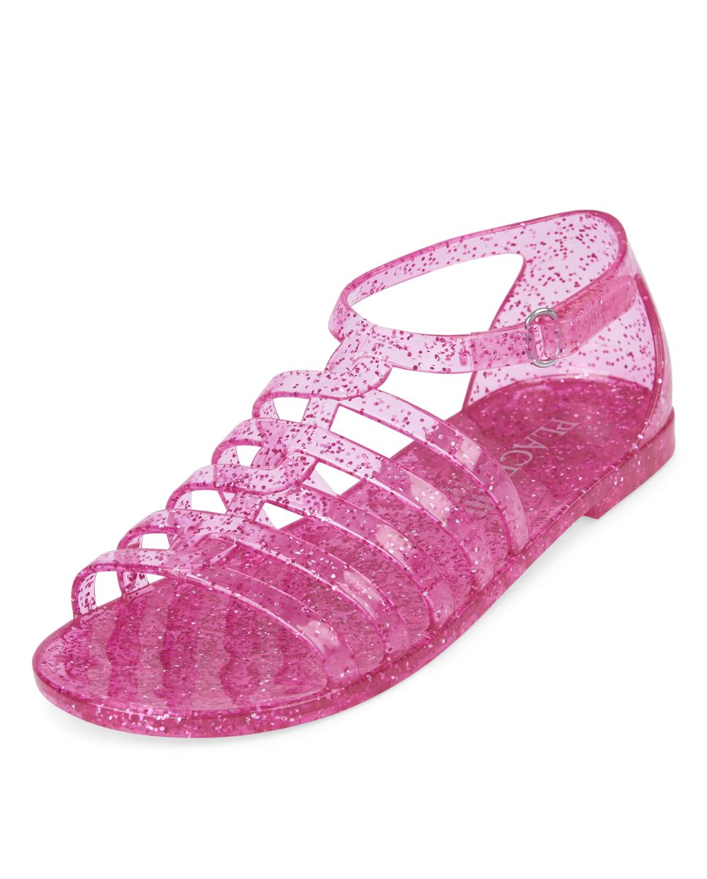 glitter jelly sandals women's