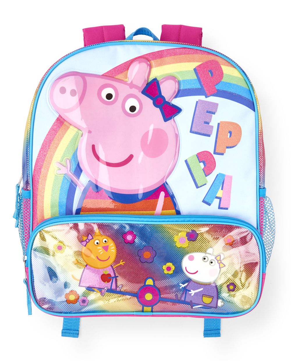 Toddler Girls Peppa Pig Glitter Rainbow Backpack
