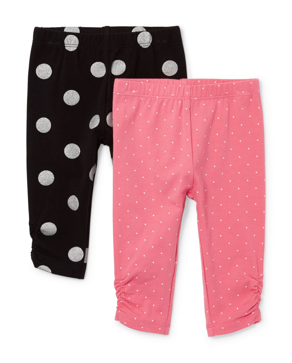 Baby Girls Glitter Panda Knit Pants 2Pack