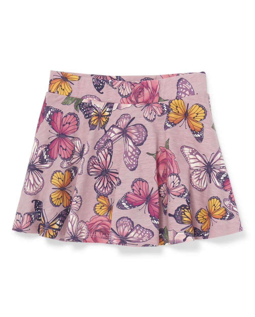 Girls Matchables Butterfly Print Knit Skort