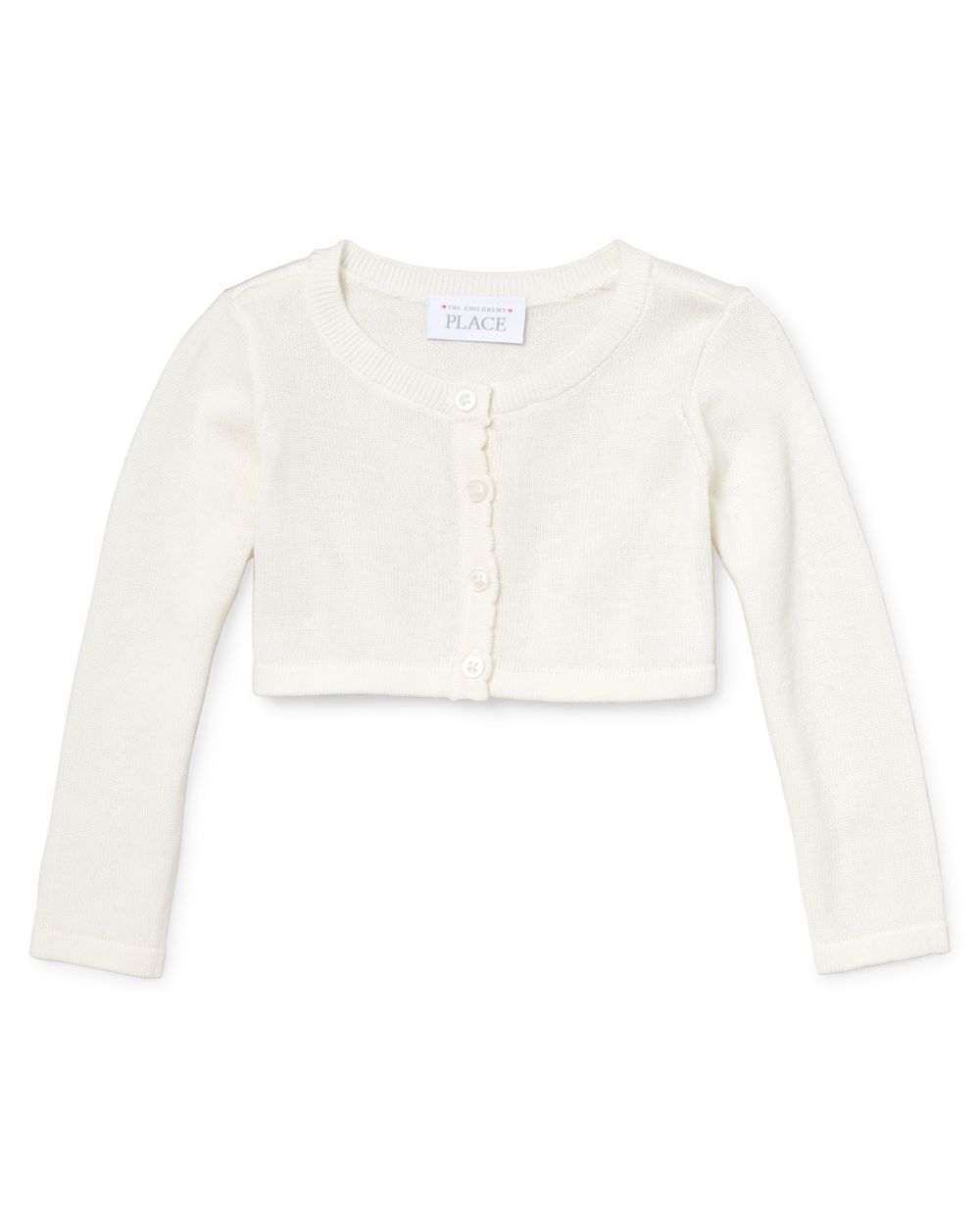 Baby And Toddler Girls Long Sleeve Cropped Cardigan